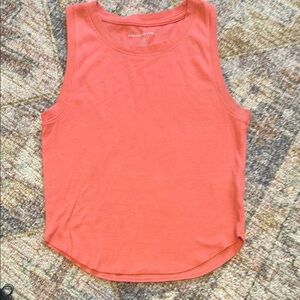 American Eagle Outfitters Orange Muscle Tee Tank Top
